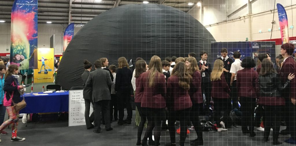 The Space Odyssey dome experience is a great way of reinforcing lesson plans for a wide age range of school children.