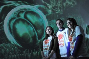Space Odyssey - A-level students in dome