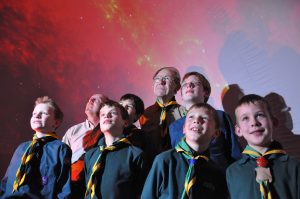 Space Odyssey - Cubs scouts in dome