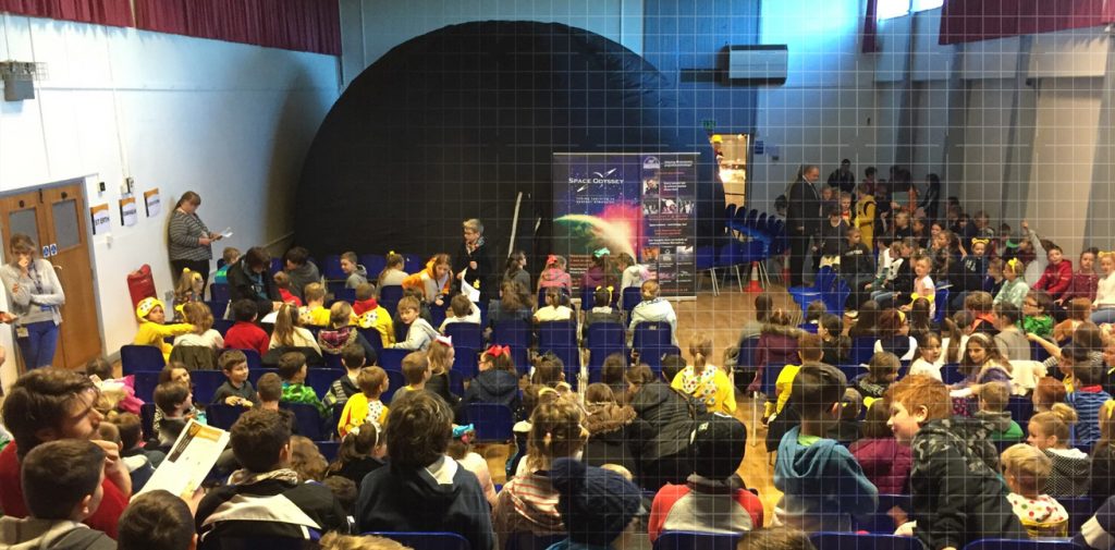 The Space Odyssey dome experience is a great way of reinforcing lesson plans for a wide age range of school children.